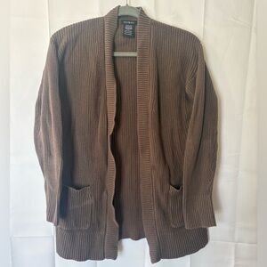 Max & Mia Brown Cardigan with Pockets - Size L